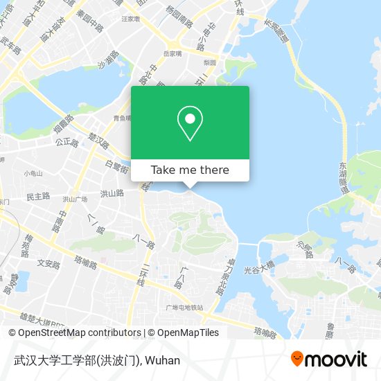 武汉大学工学部(洪波门) map