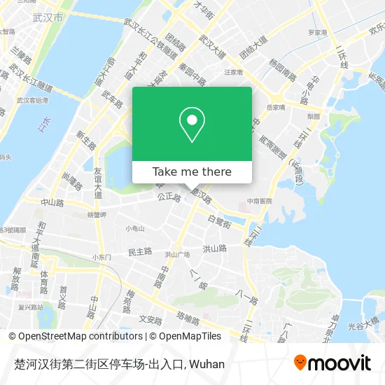 楚河汉街第二街区停车场-出入口 map