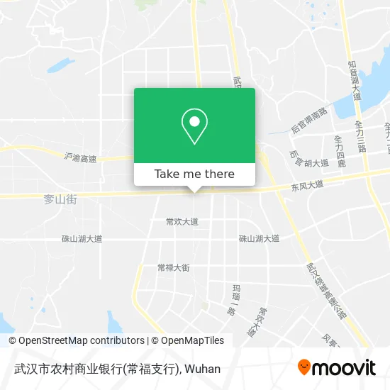武汉市农村商业银行(常福支行) map