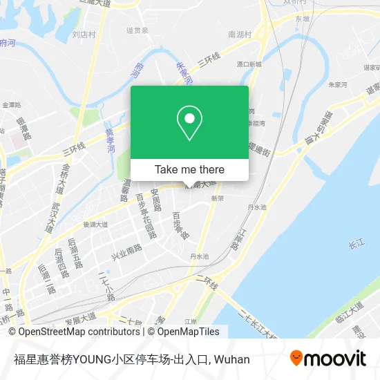 福星惠誉榜YOUNG小区停车场-出入口 map