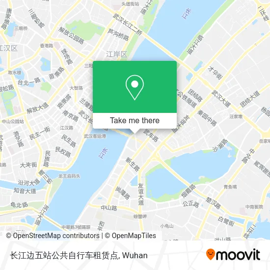 长江边五站公共自行车租赁点 map