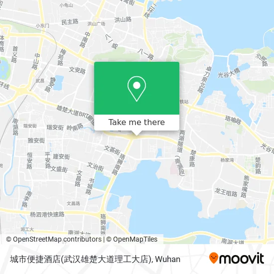 城市便捷酒店(武汉雄楚大道理工大店) map
