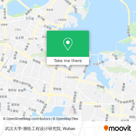 武汉大学-测绘工程设计研究院 map