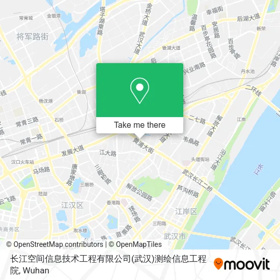 长江空间信息技术工程有限公司(武汉)测绘信息工程院 map