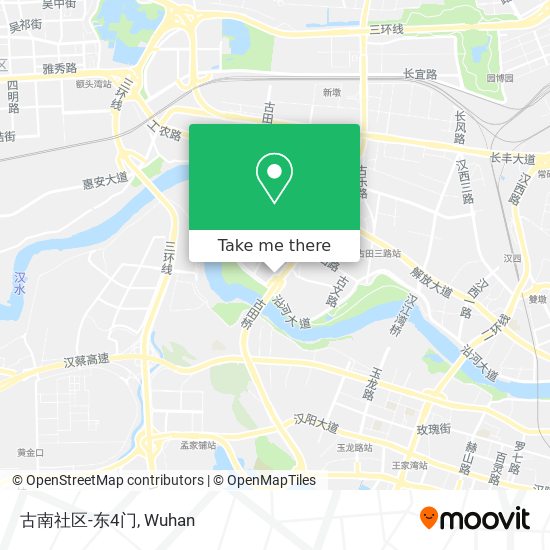 古南社区-东4门 map