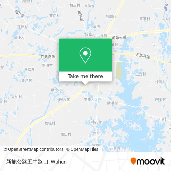 新施公路五中路口 map