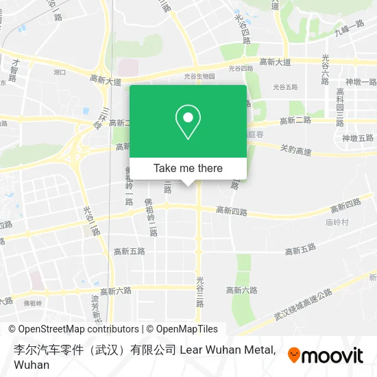 李尔汽车零件（武汉）有限公司 Lear Wuhan Metal map