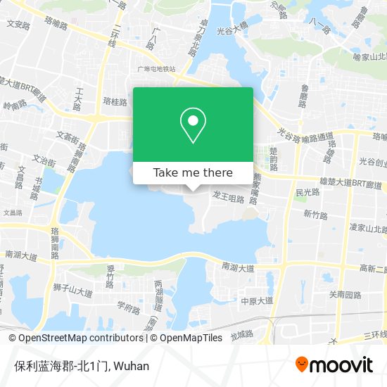 保利蓝海郡-北1门 map