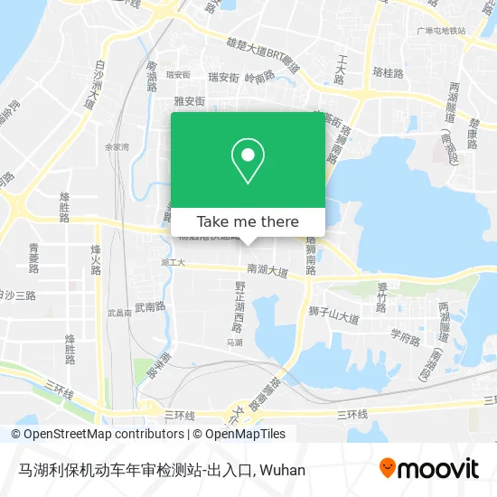 马湖利保机动车年审检测站-出入口 map