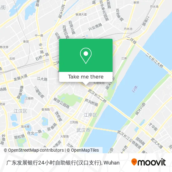 广东发展银行24小时自助银行(汉口支行) map