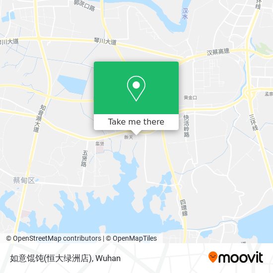 如意馄饨(恒大绿洲店) map