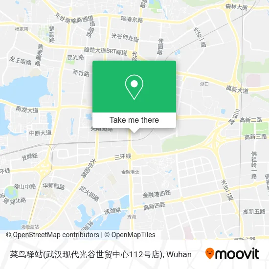 菜鸟驿站(武汉现代光谷世贸中心112号店) map
