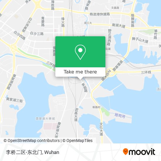 李桥二区-东北门 map