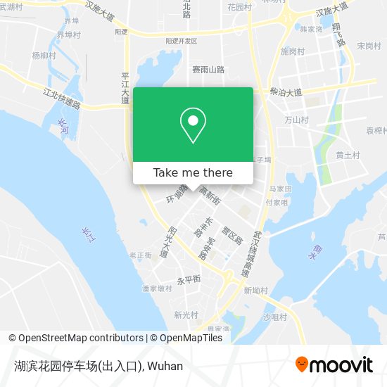 湖滨花园停车场(出入口) map
