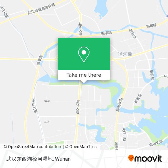 武汉东西湖径河湿地 map