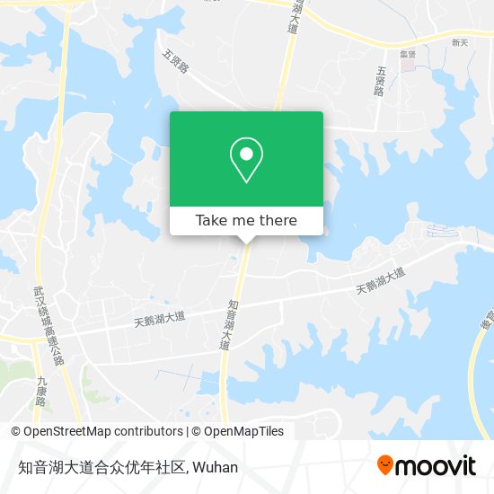 知音湖大道合众优年社区 map