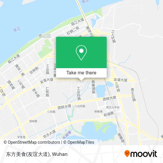 东方美食(友谊大道) map