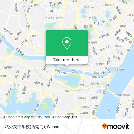 武外英中学校(西南门) map