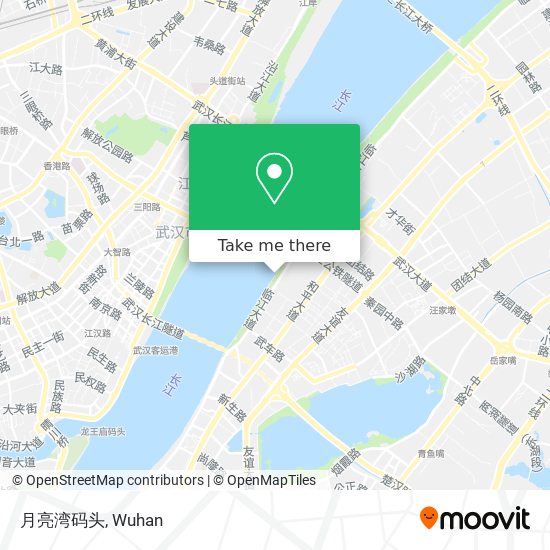 月亮湾码头 map