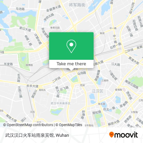 武汉汉口火车站雨泉宾馆 map