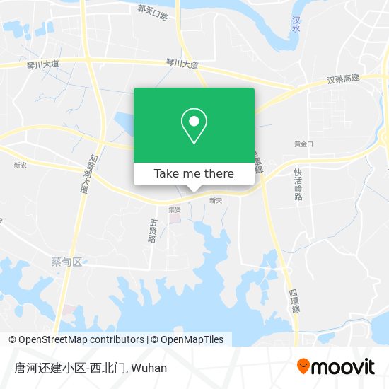 唐河还建小区-西北门 map