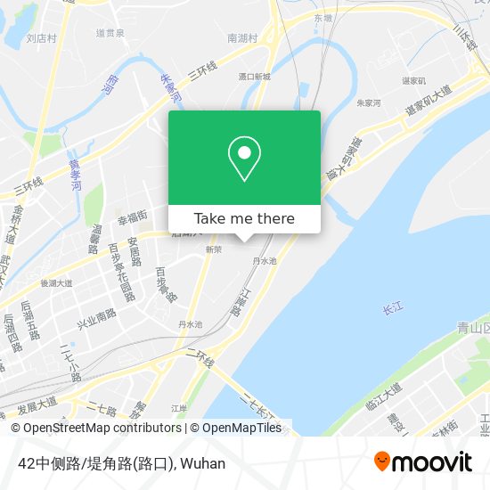 42中侧路/堤角路(路口) map