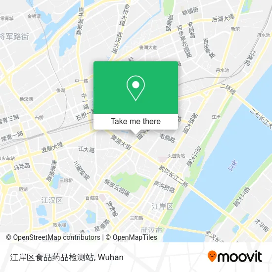 江岸区食品药品检测站 map