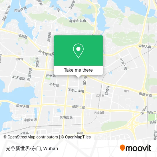 光谷新世界-东门 map