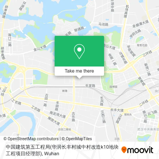 中国建筑第五工程局(华润长丰村城中村改造k10地块工程项目经理部) map