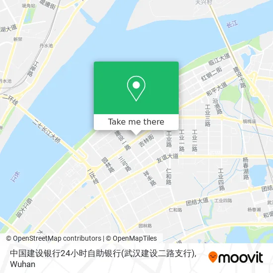 中国建设银行24小时自助银行(武汉建设二路支行) map