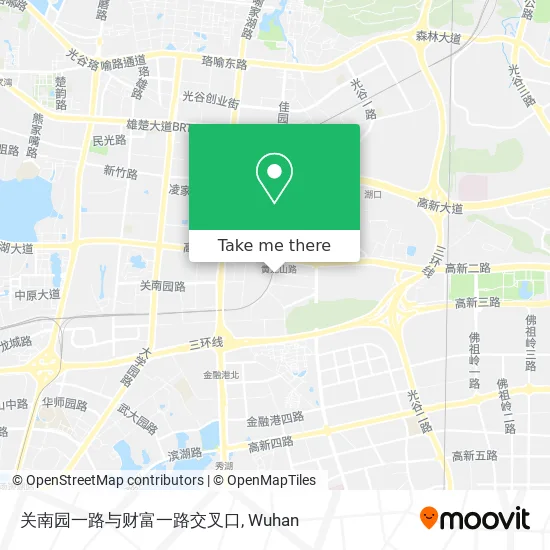 关南园一路与财富一路交叉口 map