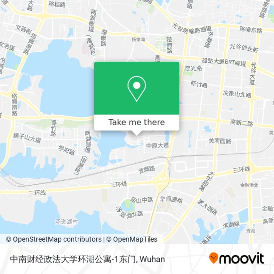中南财经政法大学环湖公寓-1东门 map