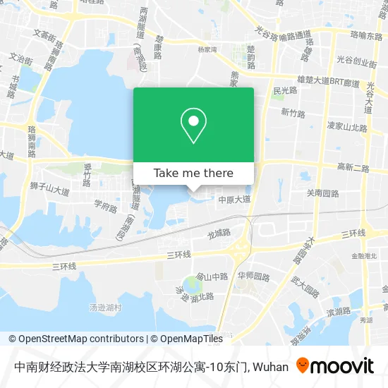 中南财经政法大学南湖校区环湖公寓-10东门 map