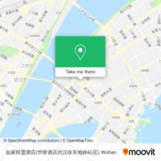 如家联盟酒店(华驿酒店武汉徐东地铁站店) map