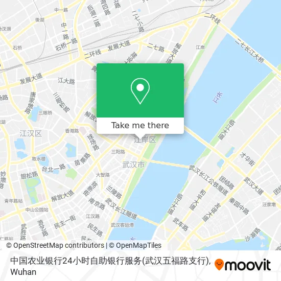 中国农业银行24小时自助银行服务(武汉五福路支行) map