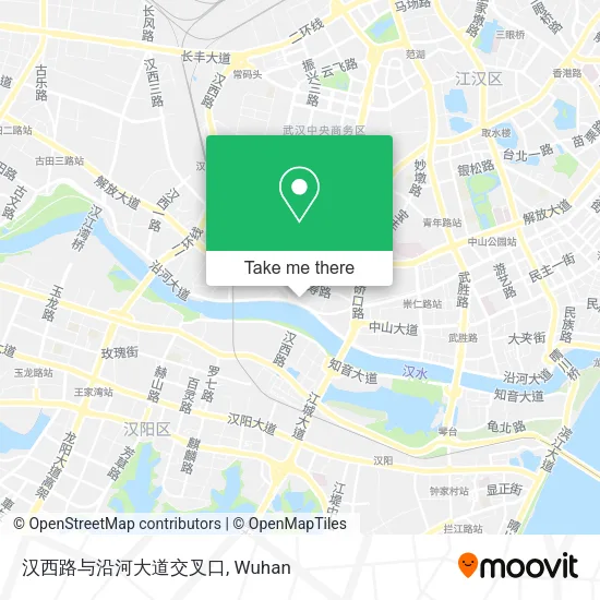汉西路与沿河大道交叉口 map