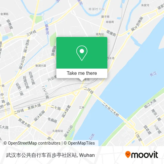 武汉市公共自行车百步亭社区站 map