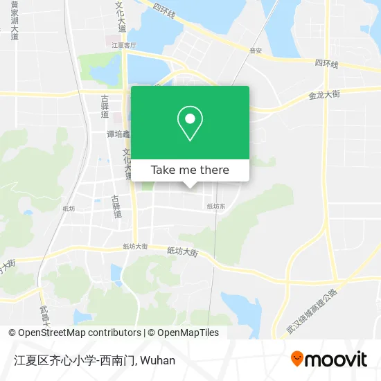 江夏区齐心小学-西南门 map