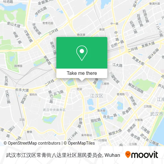 武汉市江汉区常青街八达里社区居民委员会 map