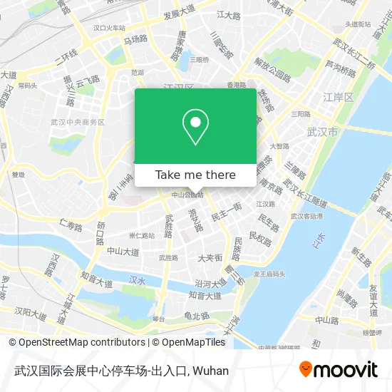 武汉国际会展中心停车场-出入口 map