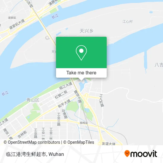 临江港湾生鲜超市 map