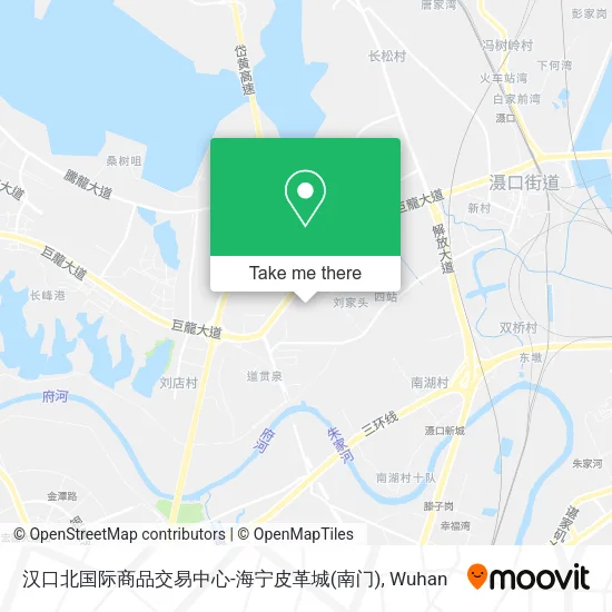 汉口北国际商品交易中心-海宁皮革城(南门) map