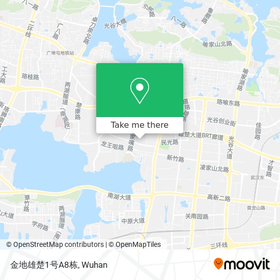 金地雄楚1号A8栋 map