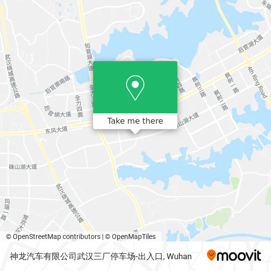 神龙汽车有限公司武汉三厂停车场-出入口 map