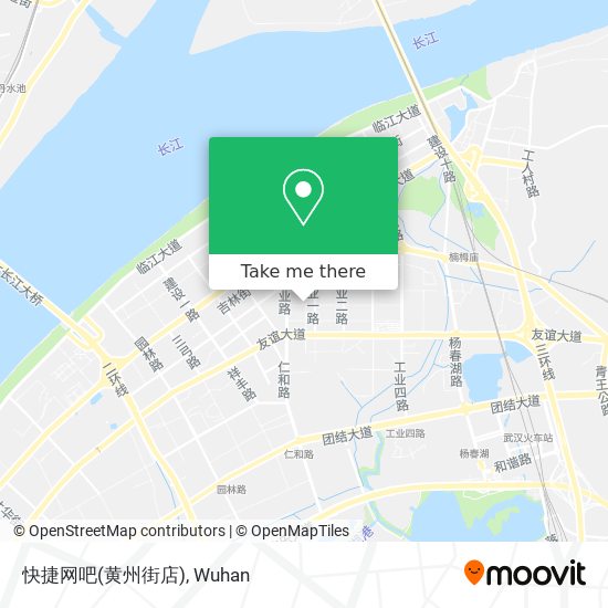 快捷网吧(黄州街店) map