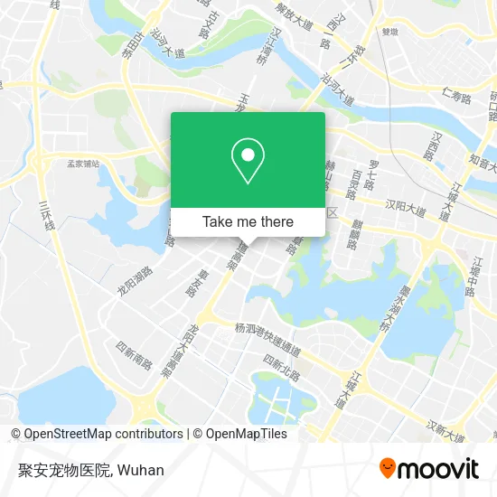 聚安宠物医院 map