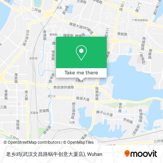 老乡鸡(武汉文昌路蜗牛创意大厦店) map