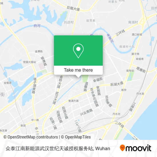众泰江南新能源武汉世纪天诚授权服务站 map
