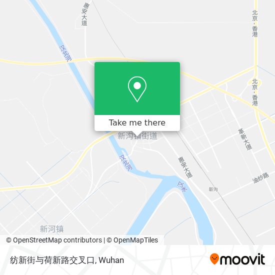 纺新街与荷新路交叉口 map