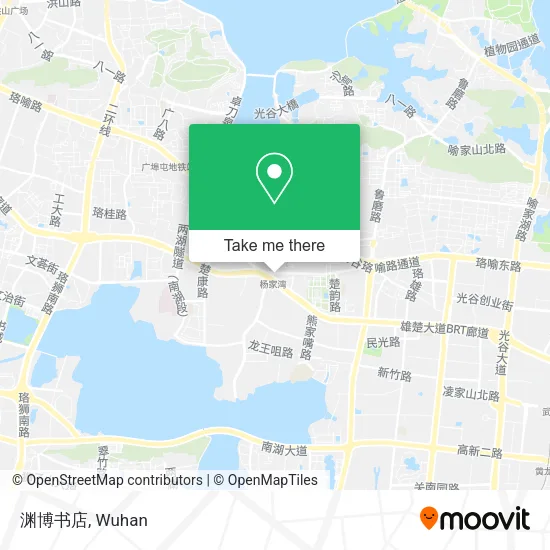 渊博书店 map